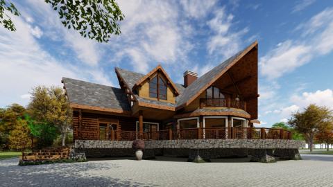 Proposed log cabin residential house- Nyahururu